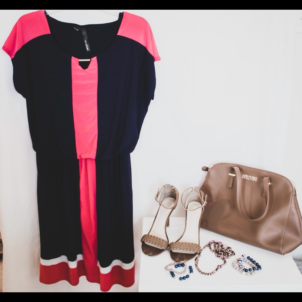 Nic & Dom Navy Dress- Size L